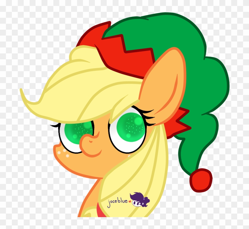 Christmas Applejack By Joceblue - Cartoon #772854