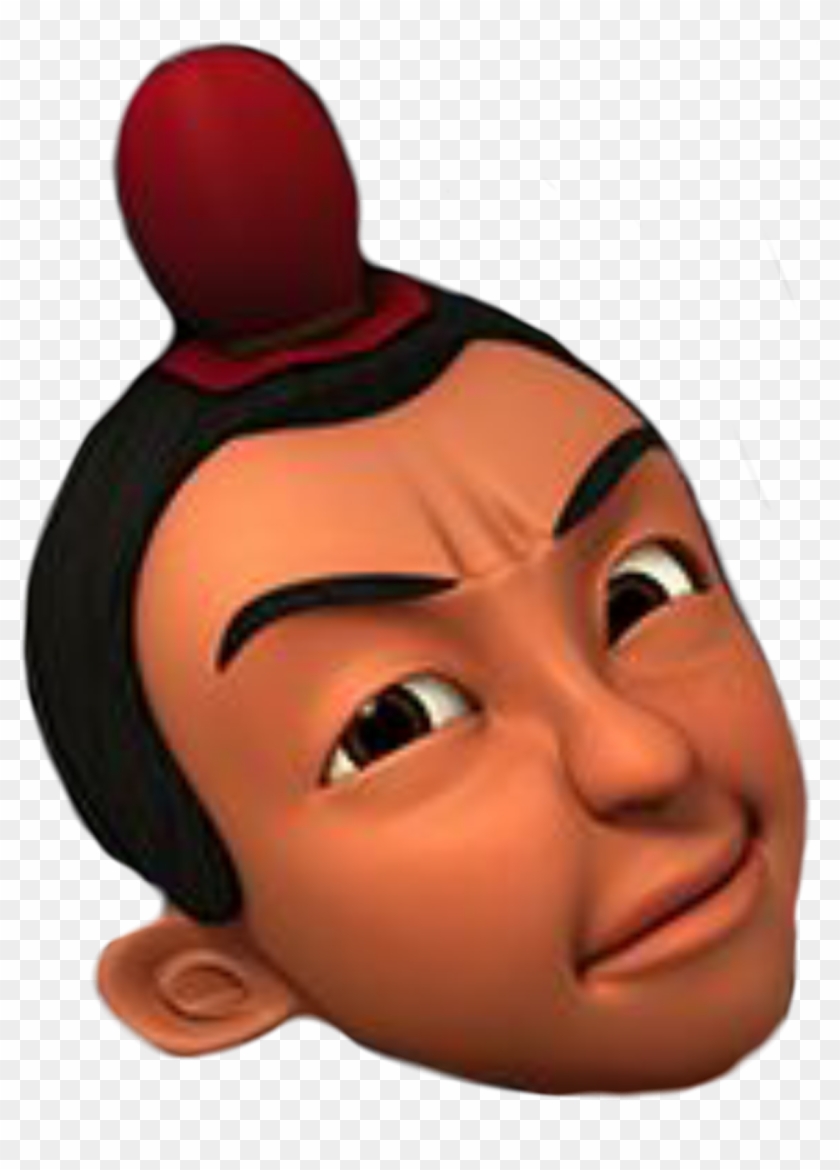 Gambar Mentahan Kartun Upin & Ipin - Kepala Upin Ipin Png #772901