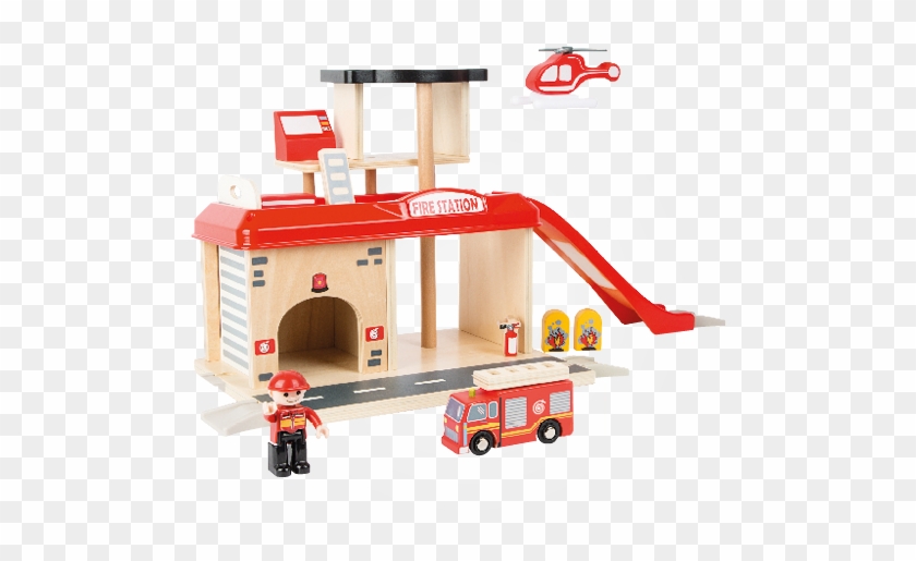 Firestation With Accessories - Small Foot Hasičská Stanice S Příslušenstvím Train #772943