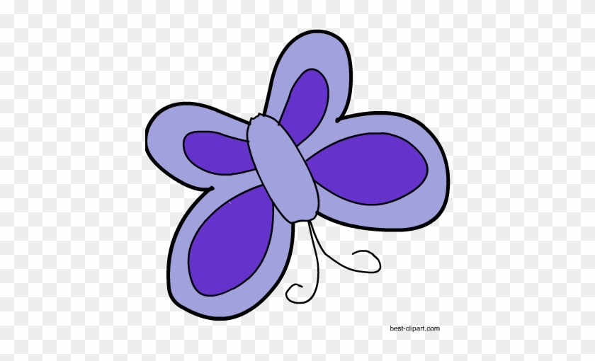 Purple Butterfly Clip Art Image - Purple Butterfly Clip Art Image #773397