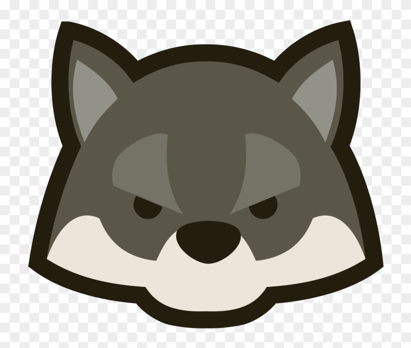Dou Shou Qi Wolf - Cartoon Wolf Face #773712