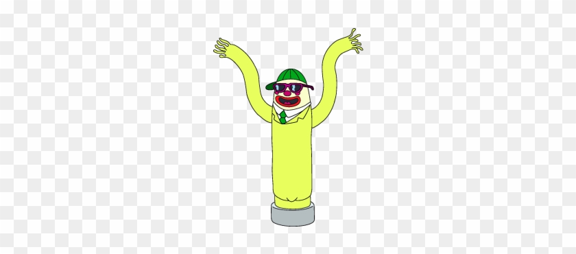 Decoration Tubemen Yellow Thumbnail - Cartoon #773737