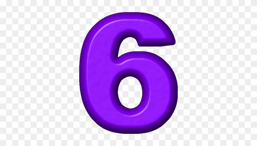 Purple Clipart Number 6 - Purple Number 6 Clipart #773770