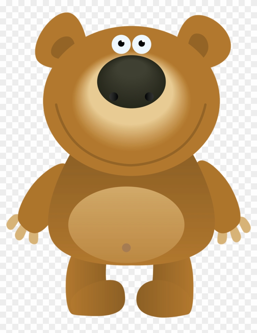 Teddy Bear Cartoon Drawing - Chaks 80041, Sachet De 16 Confettis De Table Animaux #773879