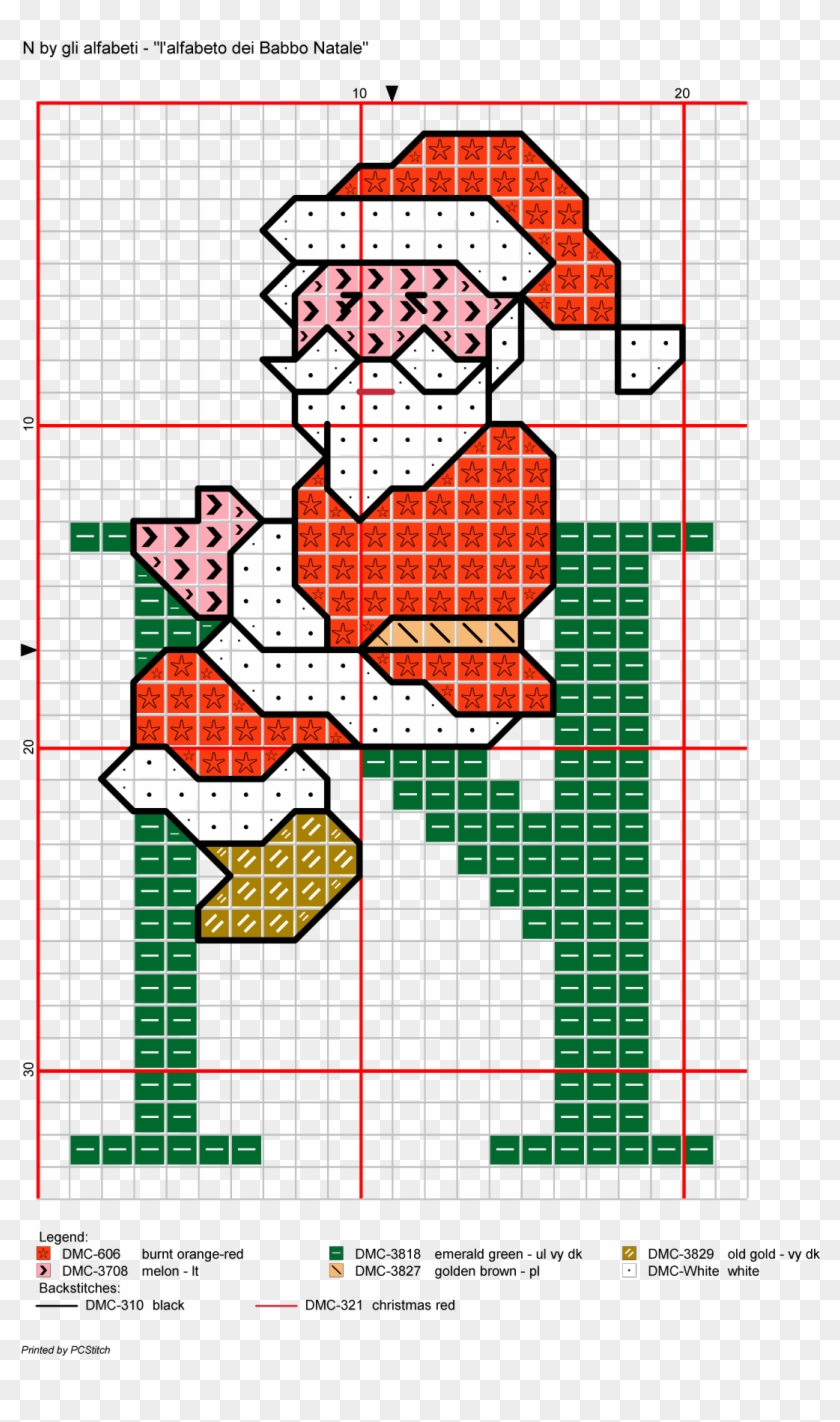 Alfabeto Dei Babbo Natale - Cross-stitch #774522