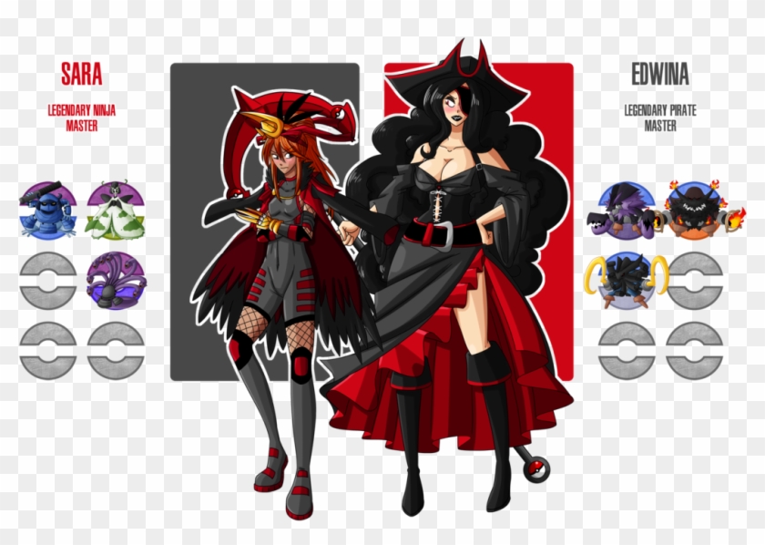 Legendary Ninja And Legendary Pirate By Drcrafty - Fakemon Evil Team #775021