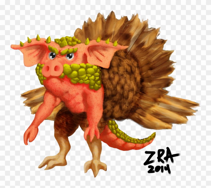 Fire Breathing Turkey Pig By Rhettcandy Fire Breathing - Cartoon #775825