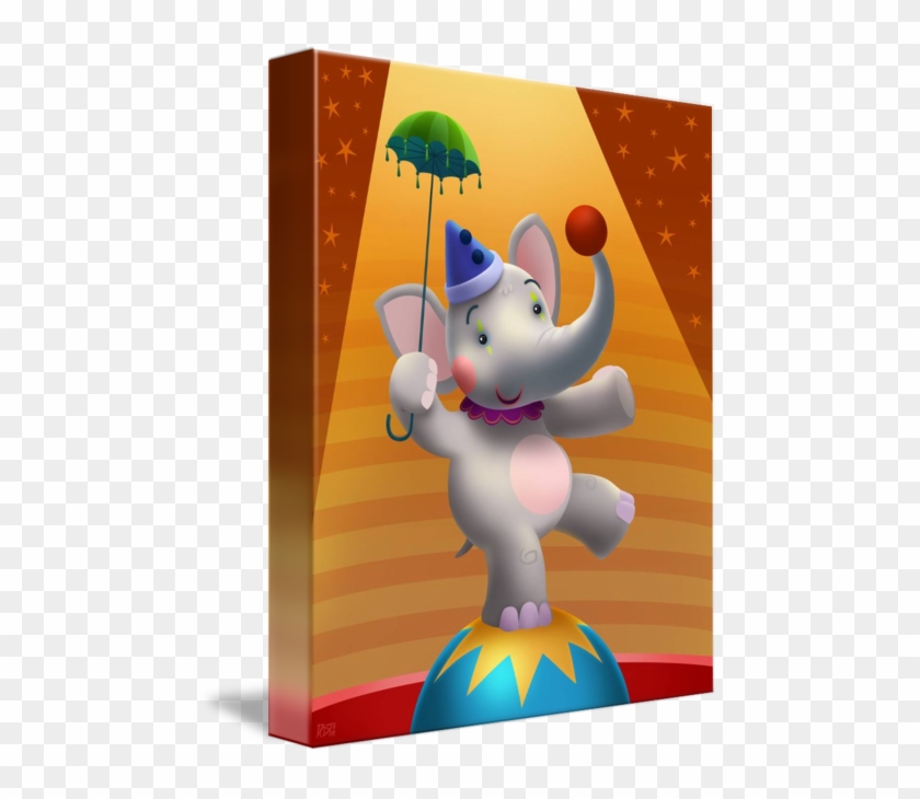 Gallery-wrapped Canvas Art Print 11 X 14 Entitled Circus #776938