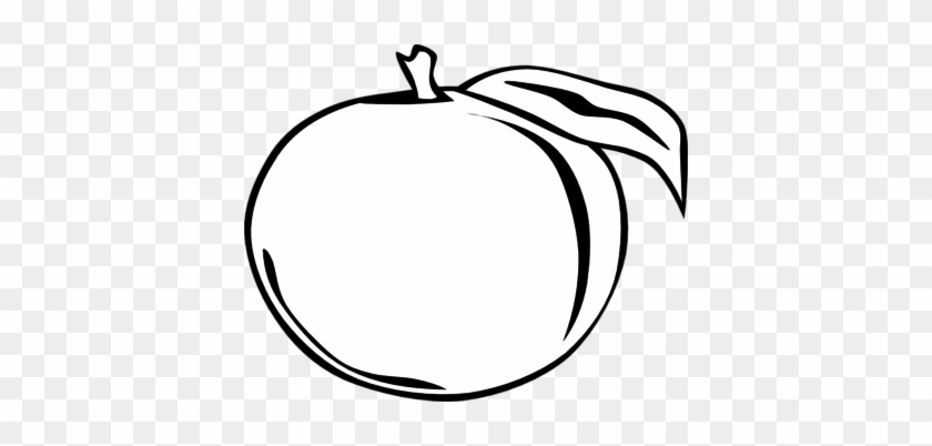Coloring Trend Thumbnail Size Peach Fruit Tree Clip - Peach Coloring Page #777712