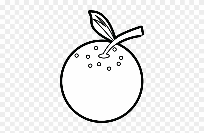 Orange Fruit Vector Illustration - Totoro Black And White #777809