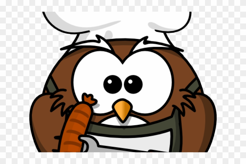 Cooking Clipart Owl - Peek A Owl Cook: Funny Owl Chef Barbecue & Grill #778042