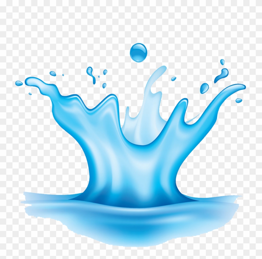 Splash And Spray Water Droplets - Clip Art #778589