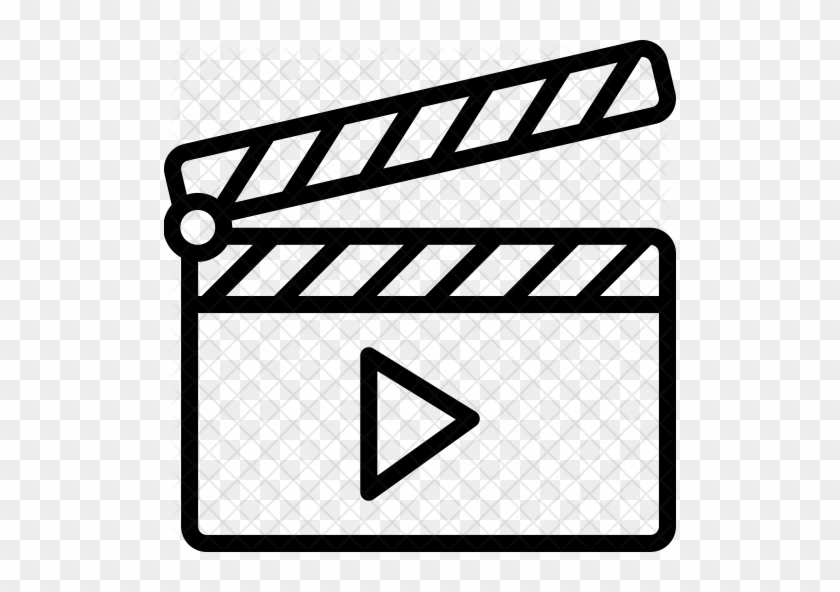 Play Clapper Icon - Movie Video Icon #779398