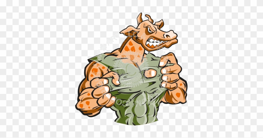 Mean Cartoon Giraffe #779531