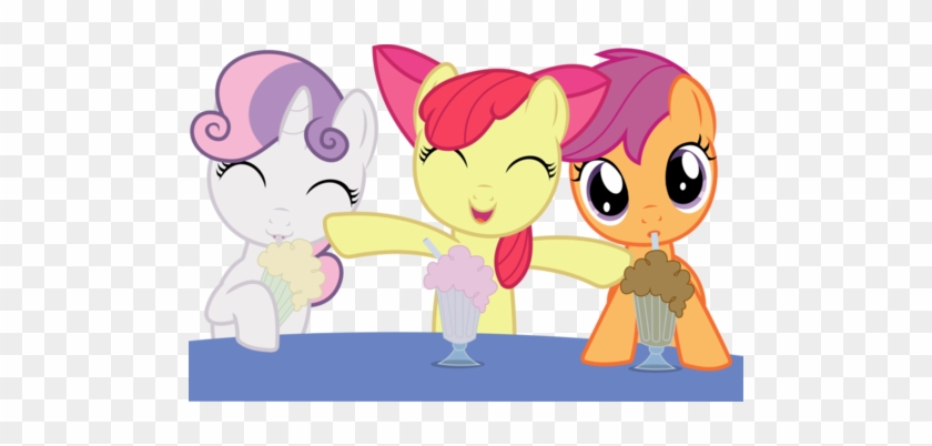 Image - Mlp Cmc Drinking Milkshake #779618