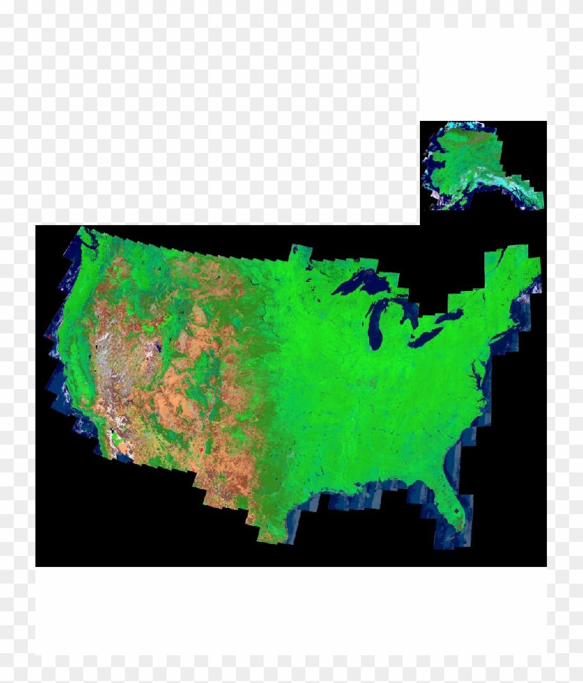 Including The Map Of Alaska At The Top Right - Map Of The United States #780308