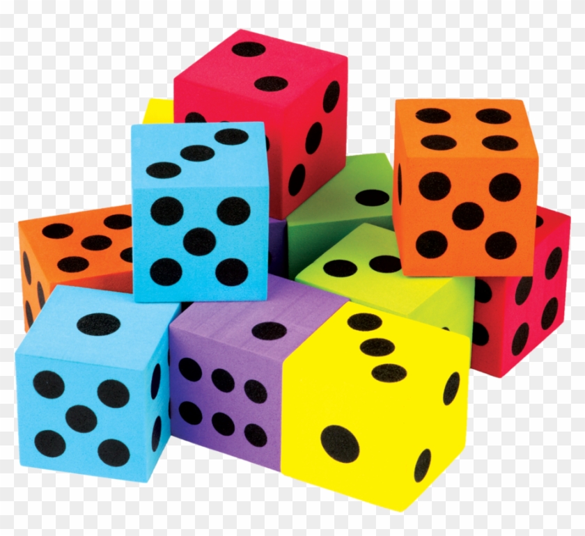 Tcr20809 Colorful Large Dice 12-pack Image - Large Dice #780445