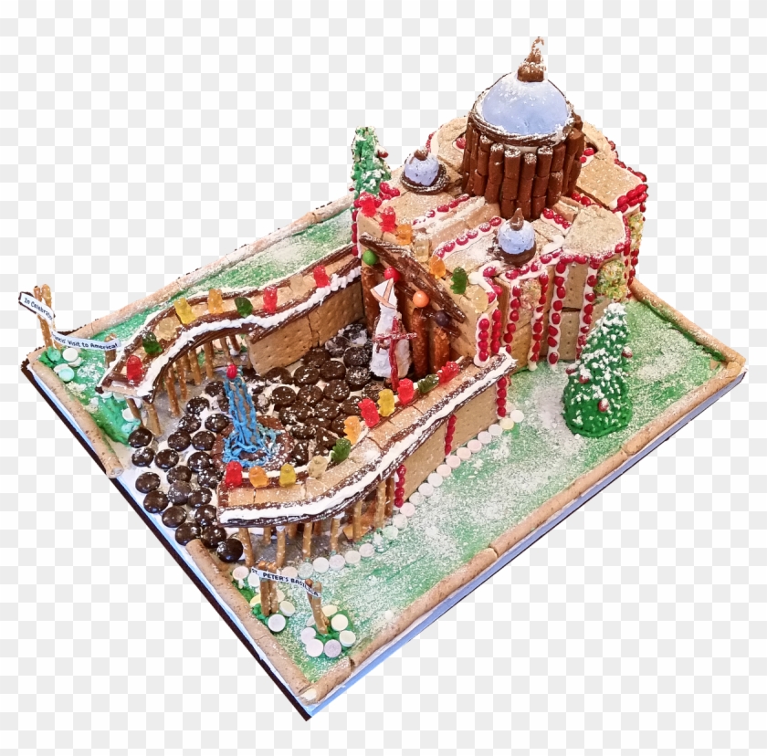 Saint Peters Basilica In Gingerbread Medium - Basilica #781766