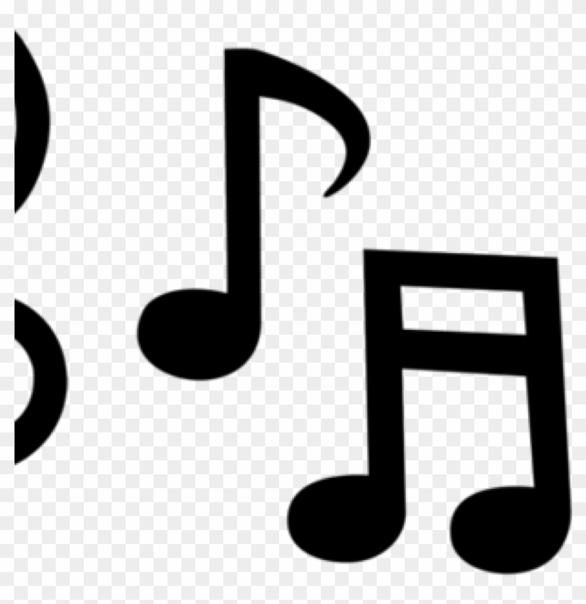 Music Clipart Black And White Music Notes Clipart Black - Music Silhouette #781847