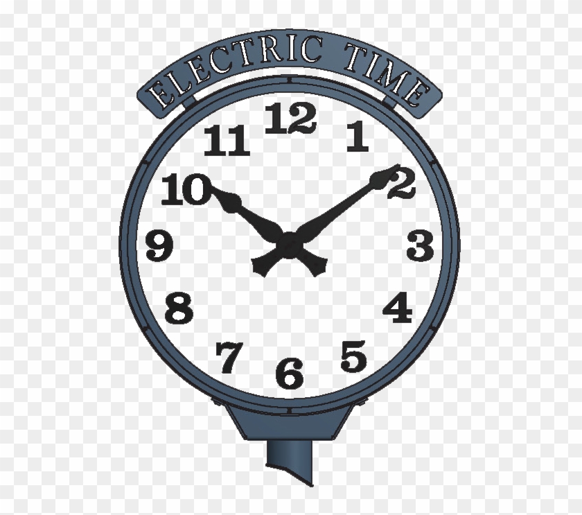Concourse Street Clock With Optional Header - Clock #782158
