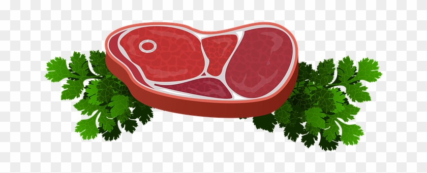 Meat Food Power Supply Butcher Shop Steak - Plants And Meat Clipart #782568