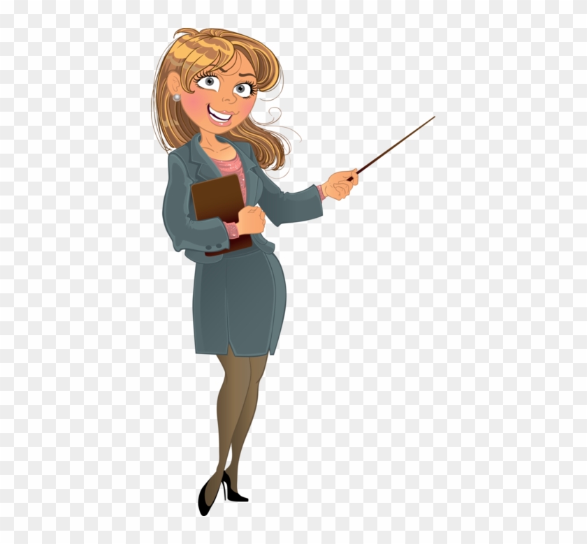 Escola & Formatura - Cartoon Teacher Transparent #782690