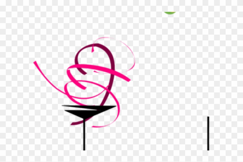 Martini Clipart Pink Party - Cocktail Glass #782694