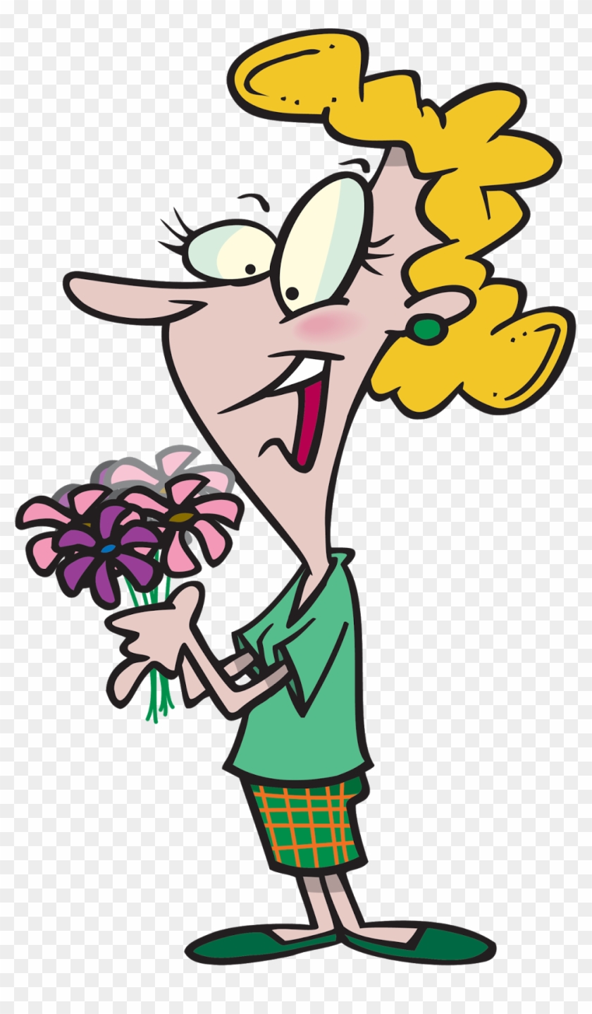 Take Auntie Up On Making Some Flower Arrangements But - Blombukett Tecknad #782709