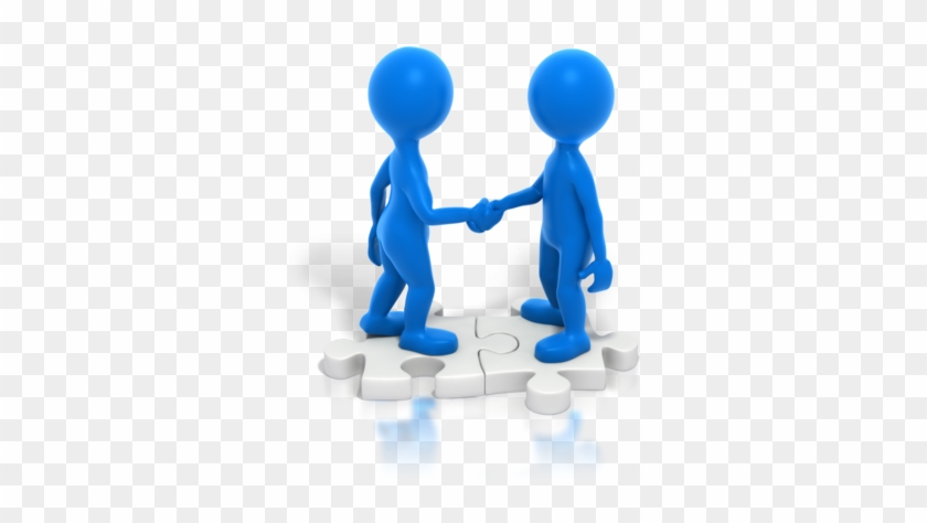 Simple Puzzle Pieces Clip Art Powerpoint Module 1 Introduction - Hand Shake Animated Gif #782876