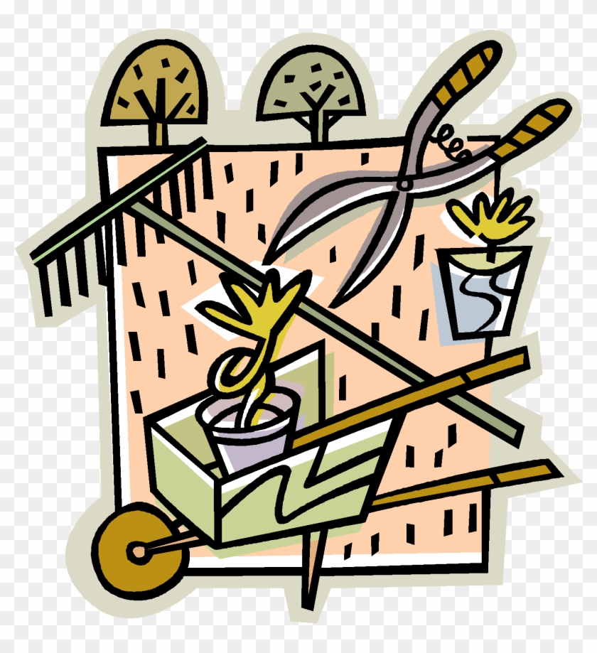 In Use, A Lever Has Both An Effort Force And A Load - Garden Maintenance Clip Art #783026