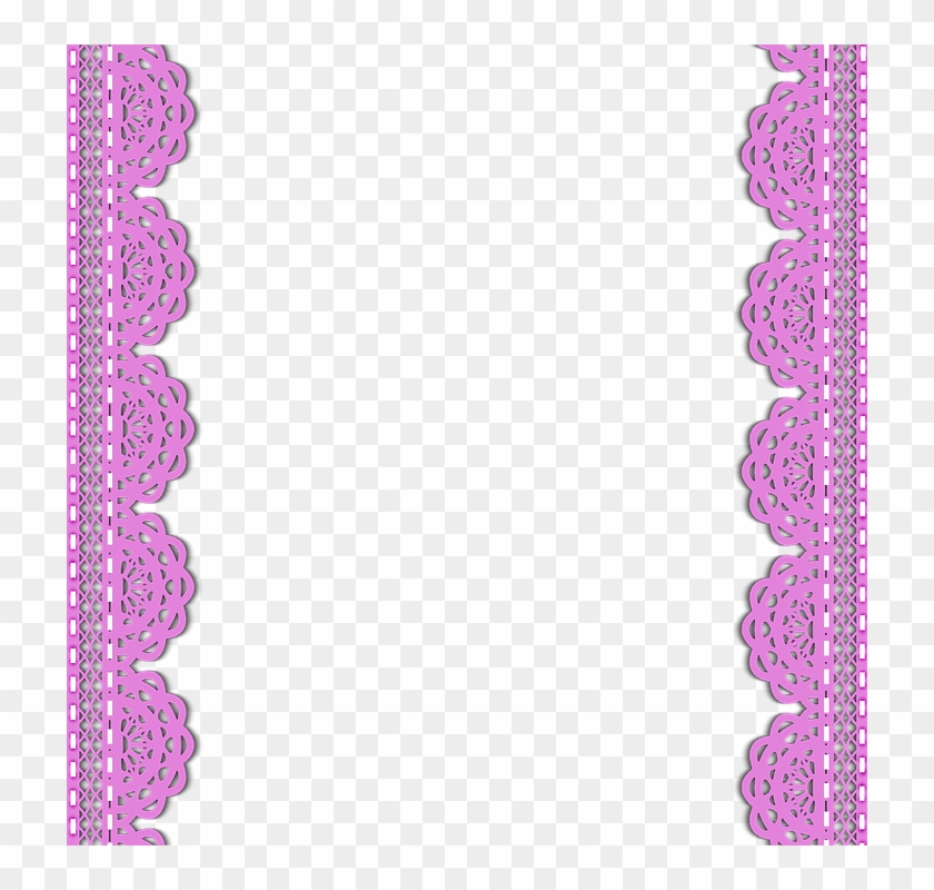 Pink Borders Cliparts - Renda Pink Png #783396
