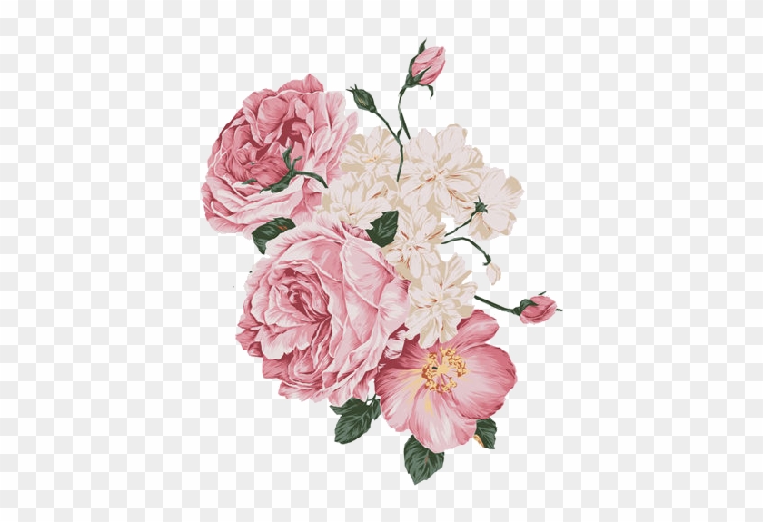 Forma Y Orient - Pink Roses Flower Shower Curtain #783534