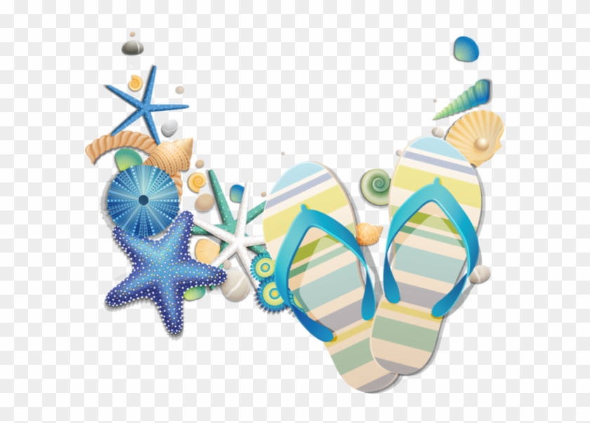 Clip Art - Carte Invitation Anniversaire Plage #783651