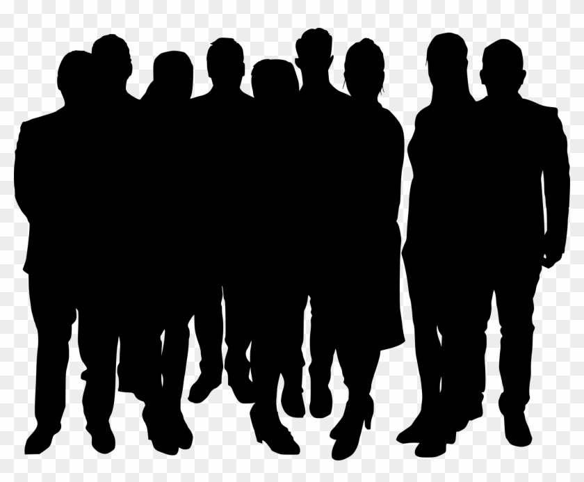 Silhouette Group - University Students Clipart #784028