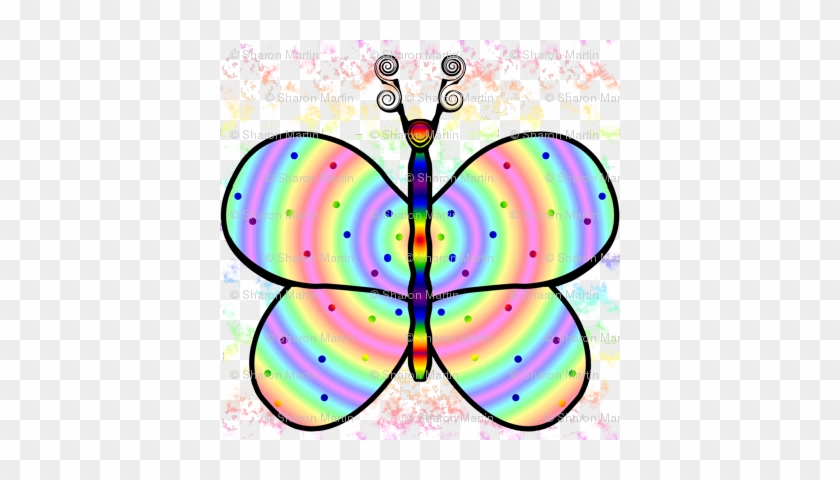 Rainbow Butterfly Hh Comp - Spoonflower #784071