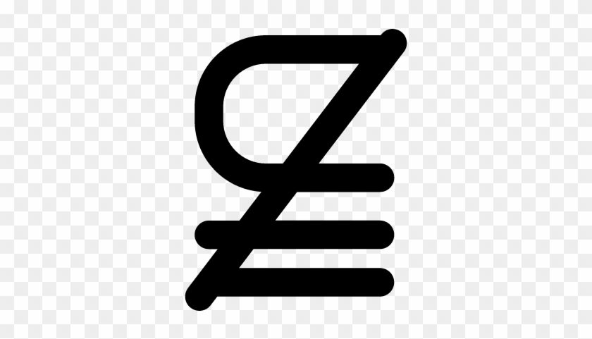 Subset Of Above Not Equal To Mathematical Symbol Vector - Calligraphy #784349