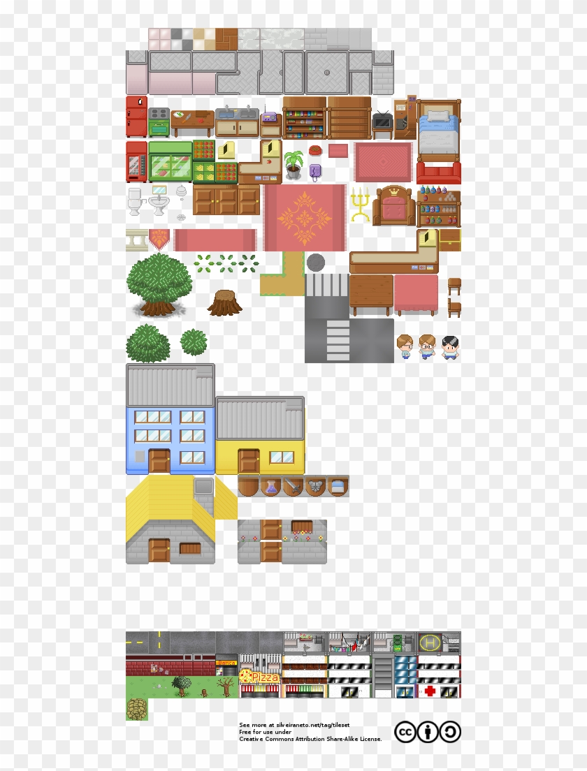 Free Tileset Version - Free House Tileset #784584