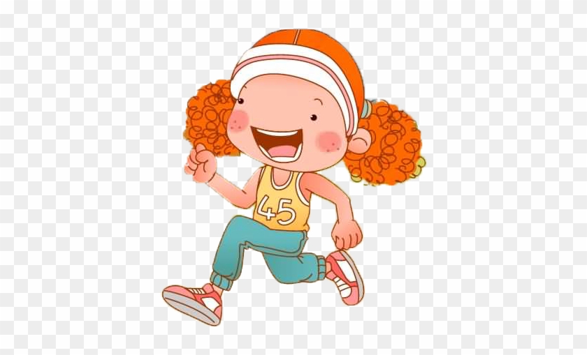 Dog Running Clip Art - Girl Running Clip Art #785309
