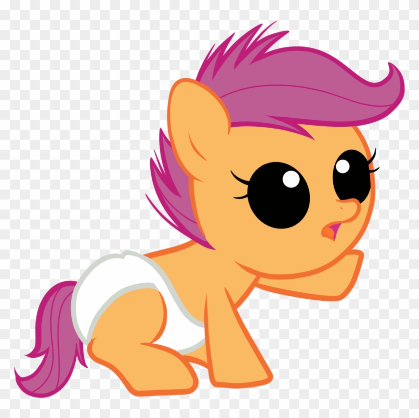 Zigrock, Baby, Baby Pony, Diaper, Foal, Pony, Safe, - Scootaloo #785372
