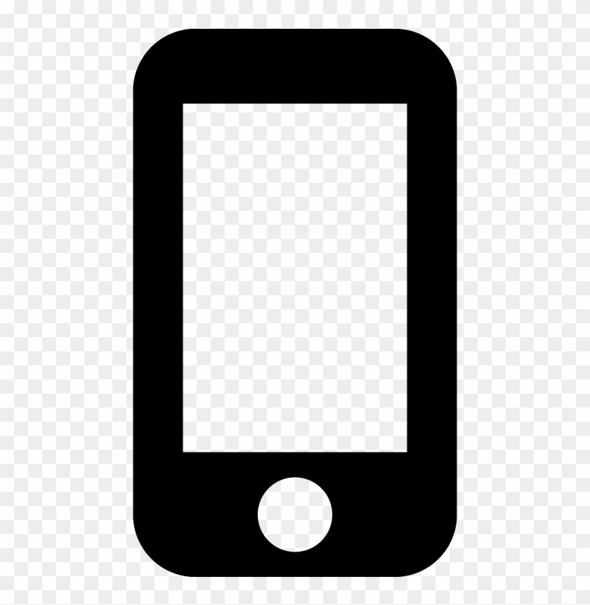 Iphone Smartphone Mobile Phone Device Icon Vector - Celular Silueta #785648