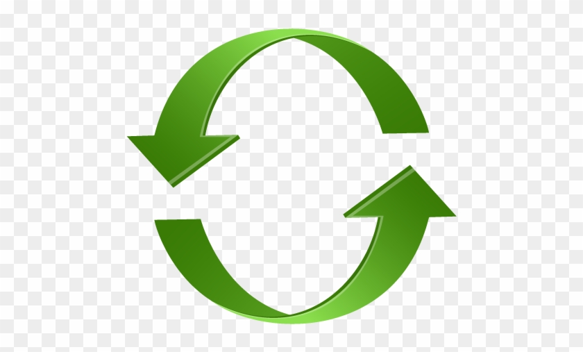A14 Circlearrow Green - Green Arrows In Circle #785761