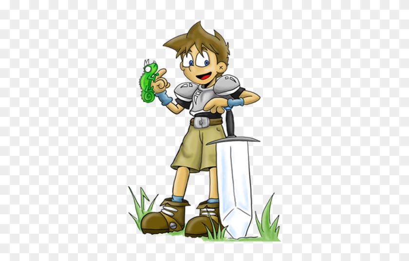 Shoulder Knight Cartoon Squire - Cartoon #785942