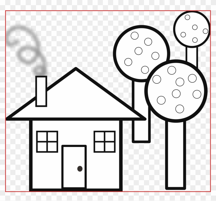 Haunted 20house 20coloring 20page Haunted House Coloring - Shapes House Black And White #786007