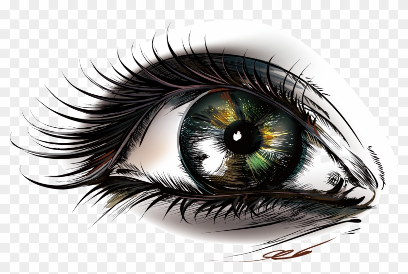 Eye Euclidean Vector - Winhappyhome Beautiful Art Eye Wall Stickers For Bedroom #786322