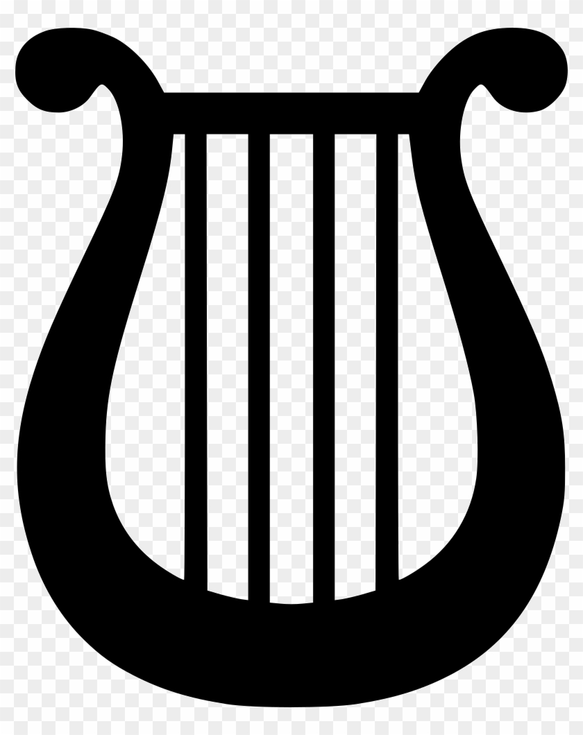 Lyre Instrument Comments - Line Drawing Of A Lyre #786418