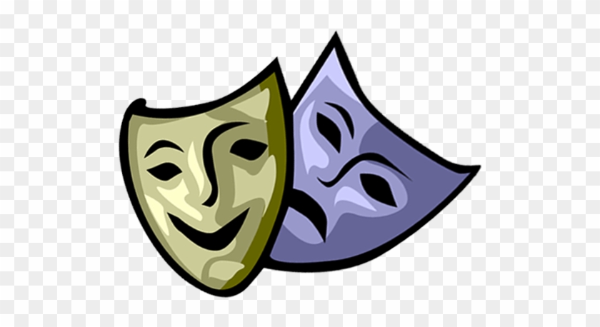 Acting Course - - Comedy & Tragedy Masks Note Cards (pk #786655