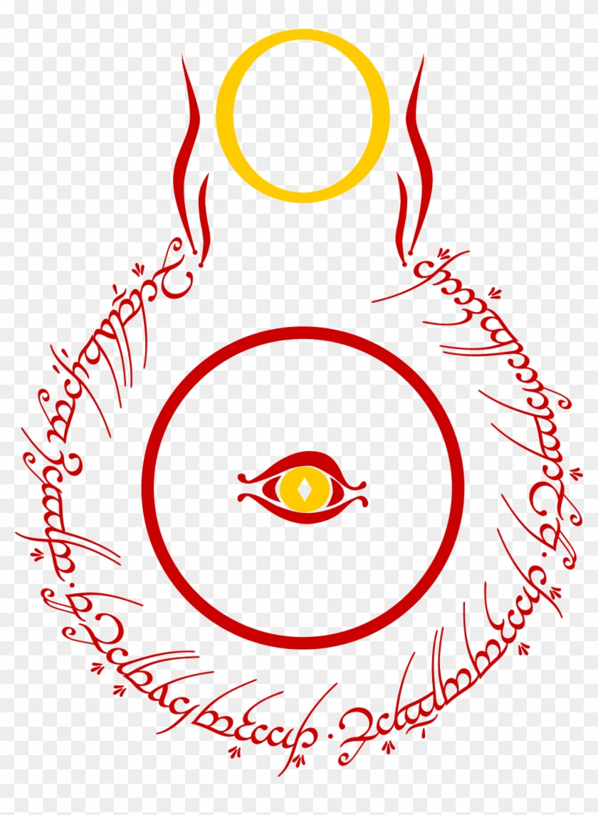28 Collection Of Eye Of Mordor Drawing - Lord Of The Rings Vector #786902