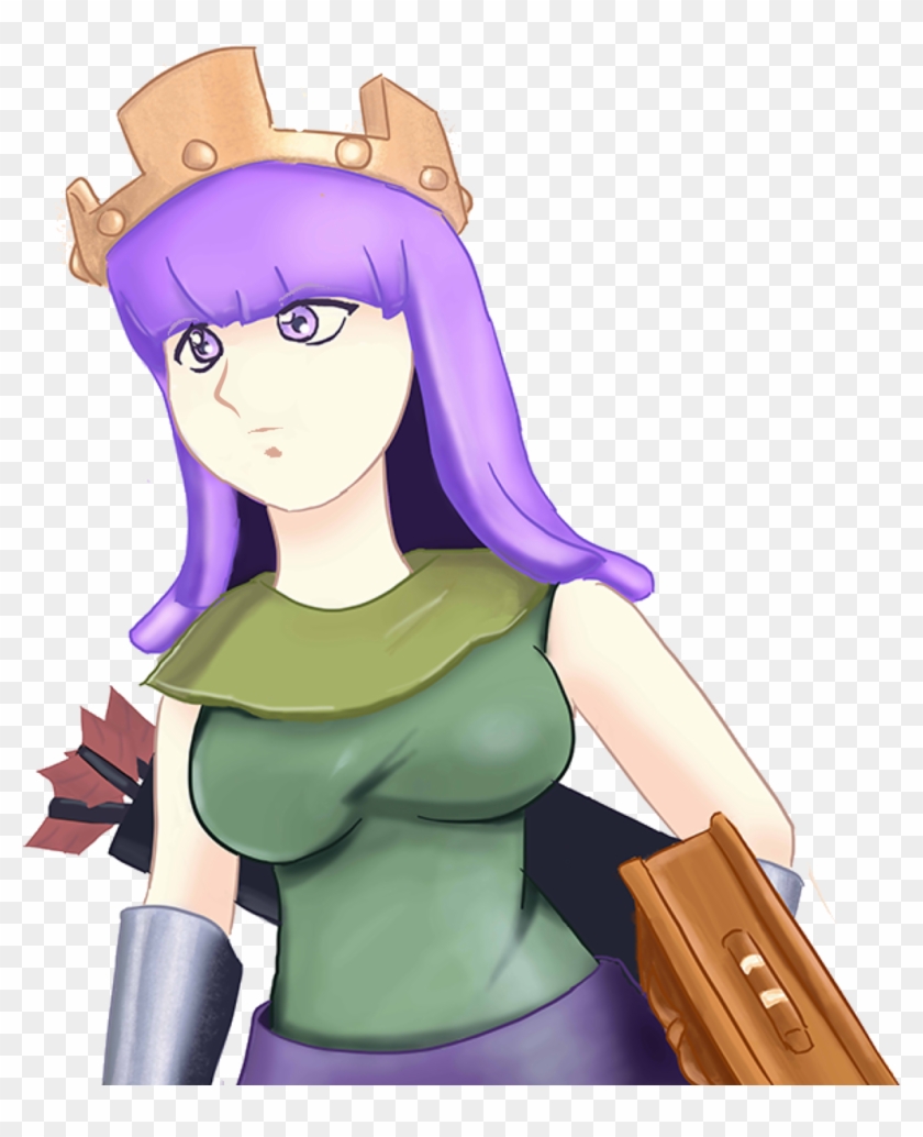 Clash Of Clans Clash Royale Archer Queen Drawing Deviantart - Clash Archer Queen Art #787063