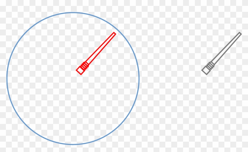 The Gun Is Constructed Of A Rectangle And A Number - Circle #787449