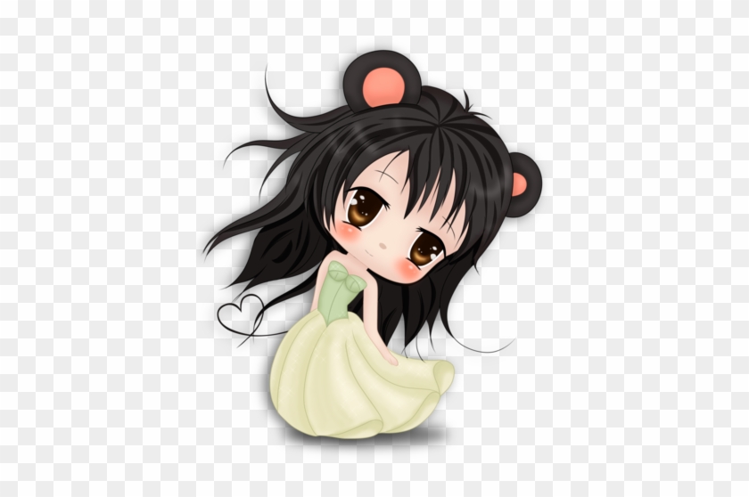 Cute Chibi School Girl - Chibi Girl With Black Hair #787667